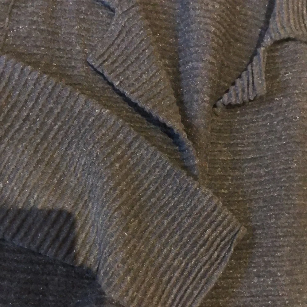 Eileen Fisher charcoal gray heavy cardigan